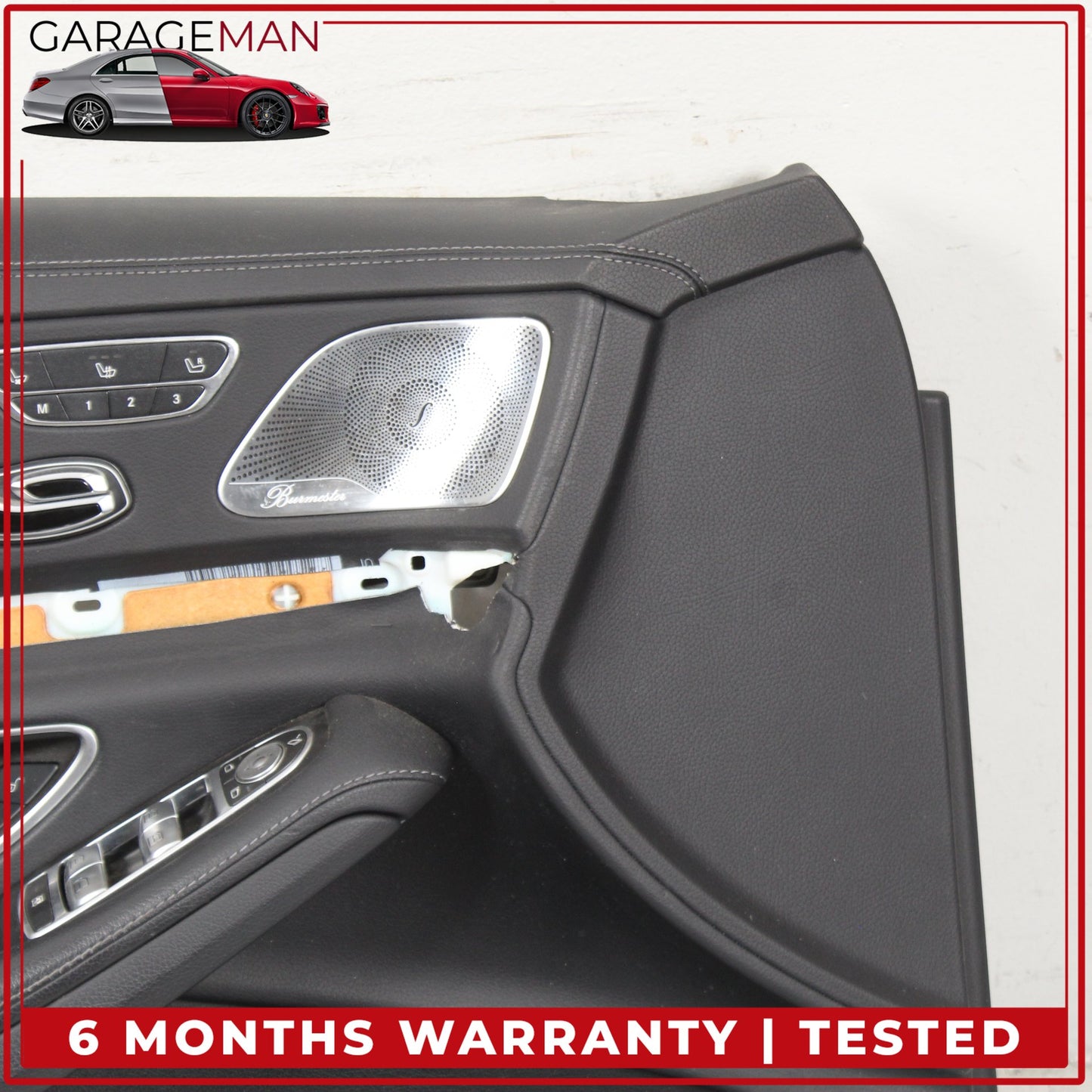 2014-2017 Mercedes W222 S550e Front Left Side Interior Door Trim Panel Black OEM