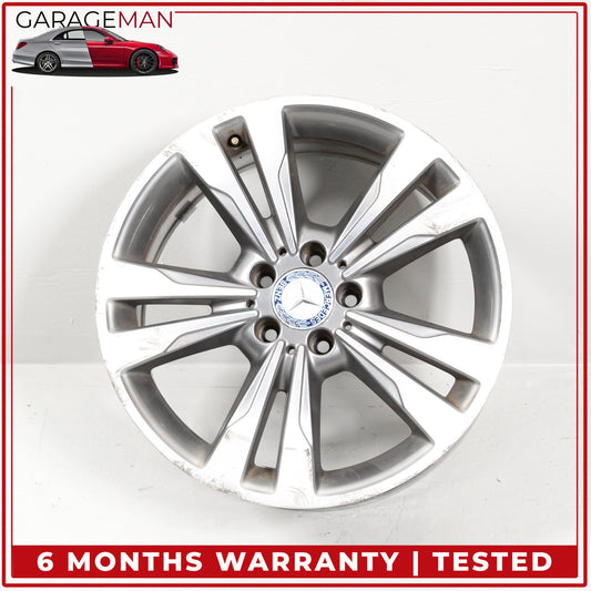 2014-2016 Mercedes W212 E350 Twin 5 Spoke Wheel Rim 8.5JX18H2ET48 2124015702 OEM