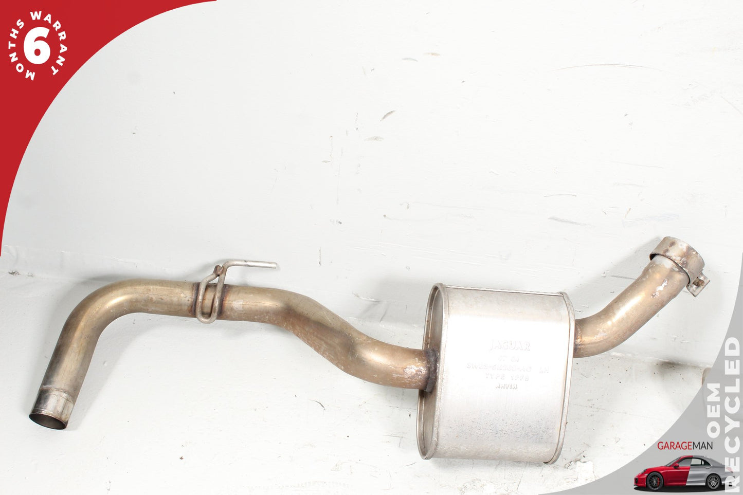 2004-2006 Jaguar XK8 X100 RWD Front Exhaust Silencer Muffler Pipe 4W835K244BD OEM
