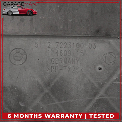 2012-2019 BMW 650i Rear Bumper Center Adapter Mount Bracket Panel 7223160 OEM