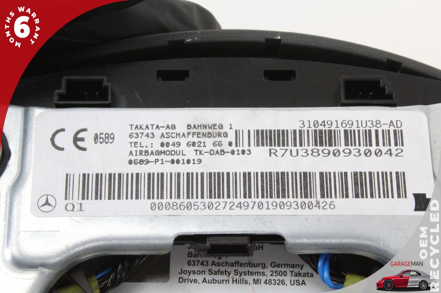 2011-2013 Mercedes-Benz R350 W251 SUV Steering Wheel Airbag 0008605202