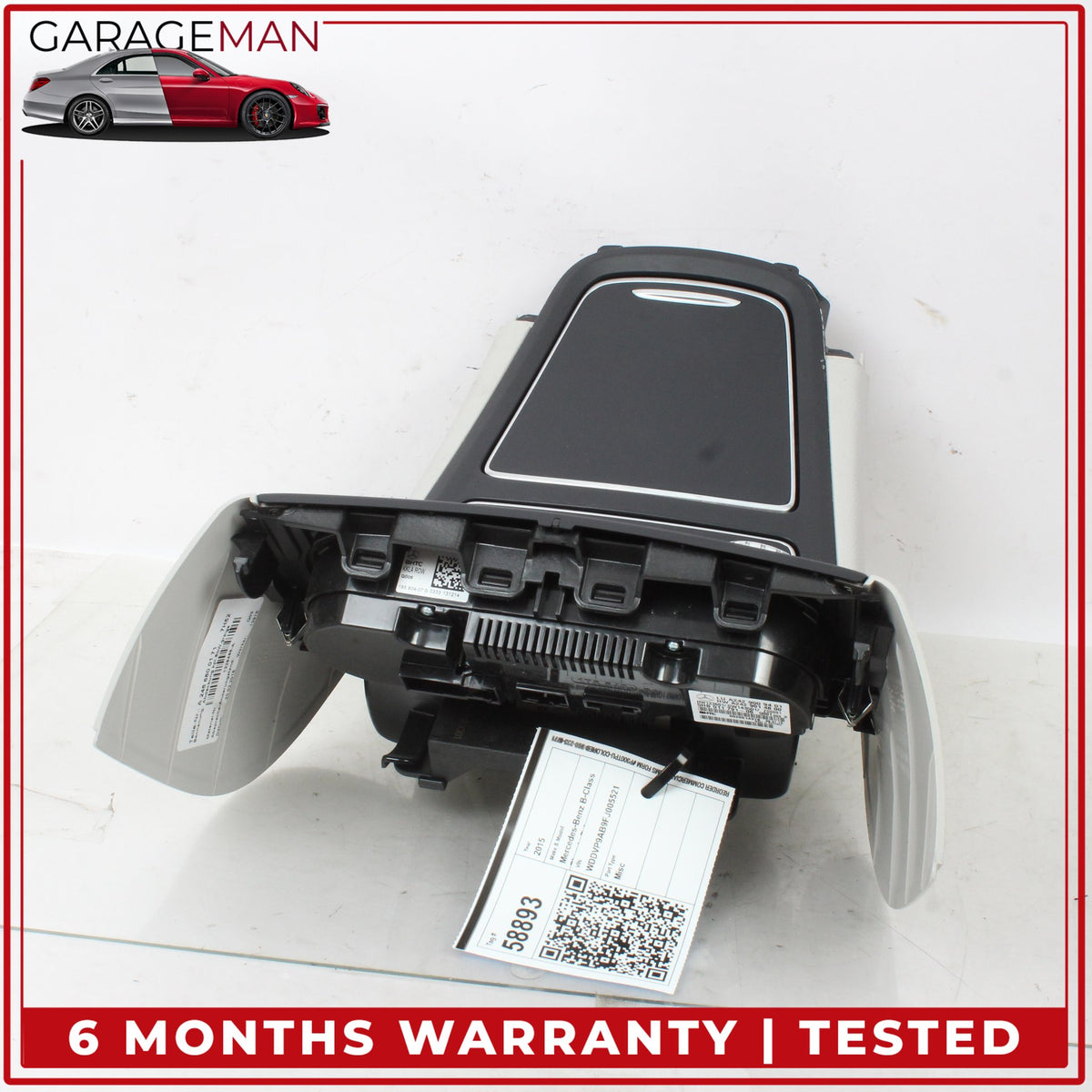 2014-2017 Mercedes W242 B Electric Drive Center Console Trim w/ A/C Switch OEM