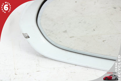2012-2018 Audi A6 S6 Front Left Door Rear View Mirror w/ Blind Spot White OEM