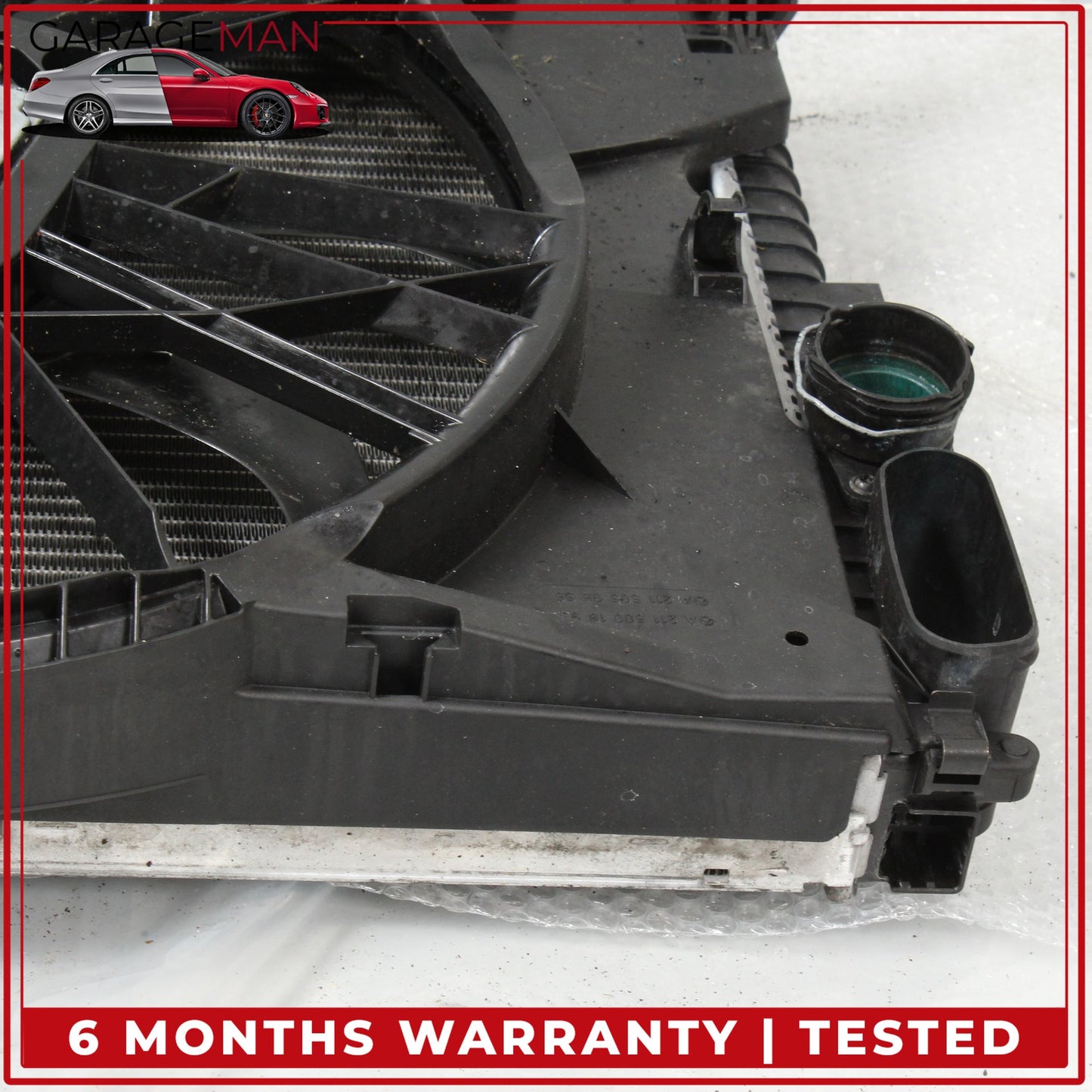 2003-2009 Mercedes W219 CLS500 Engine Radiator Cooling Fan Motor Assembly OEM