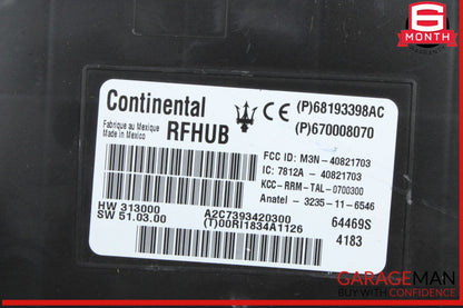 2015 Maserati Quattroporte Keyless Entry Control Module 670008070 Genuine