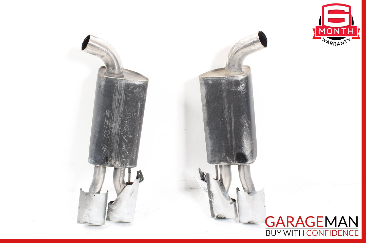 2003-2006 Mercedes-Benz S55 AMG W220 Exhaust Muffler Quad Tips Left & Right OEM