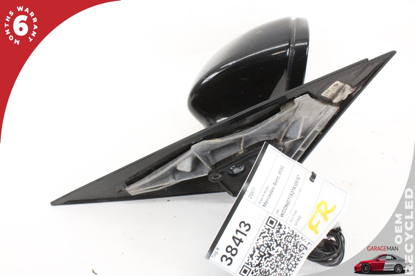 2007-2009 Mercedes W221 S550 Front Right Side Door Rear View Mirror Black OEM