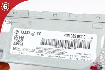 2012-2018 Audi A7 A6 AM FM Audio Radio Receiver Module Head Unit 4G0035082 OEM