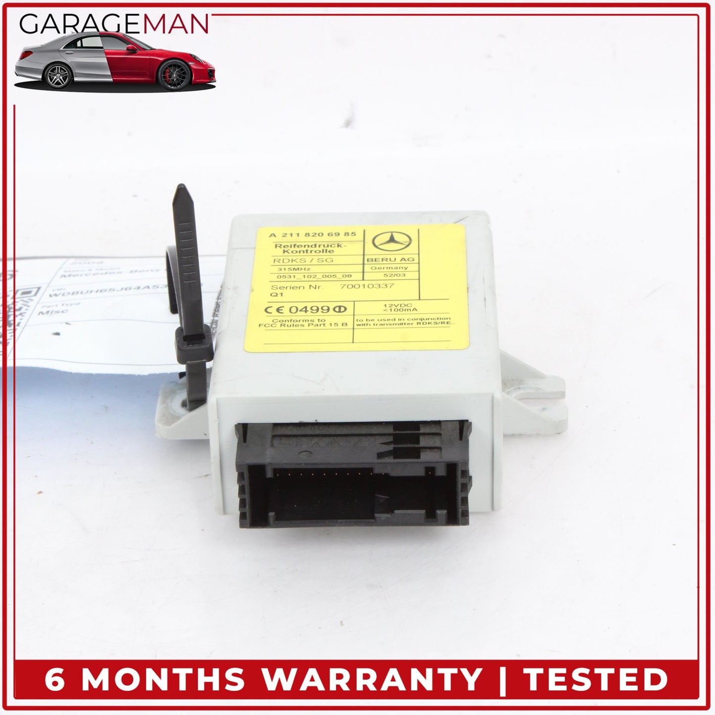 2003-2005 Mercedes W211 E320 TPMS Tire Pressure Control Module 2118206985 OEM