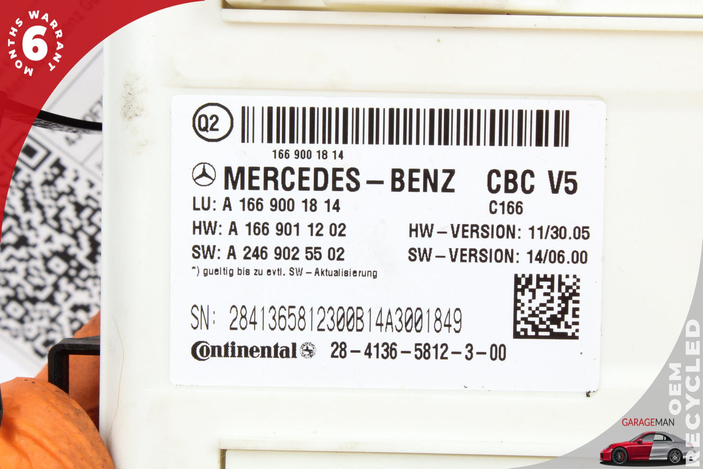 2012-2019 Mercedes X166 GL550 ML350 Front SAM Control Module 1669001814 OEM