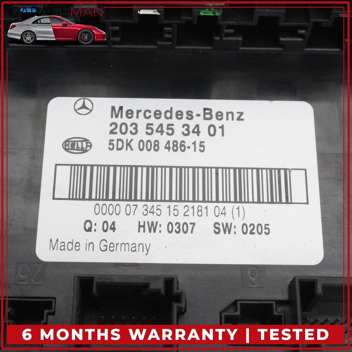 2003-2009 Mercedes-Benz CLK350 W209 Coupe Rear SAM Fuse Relay Box 2035453401 OEM