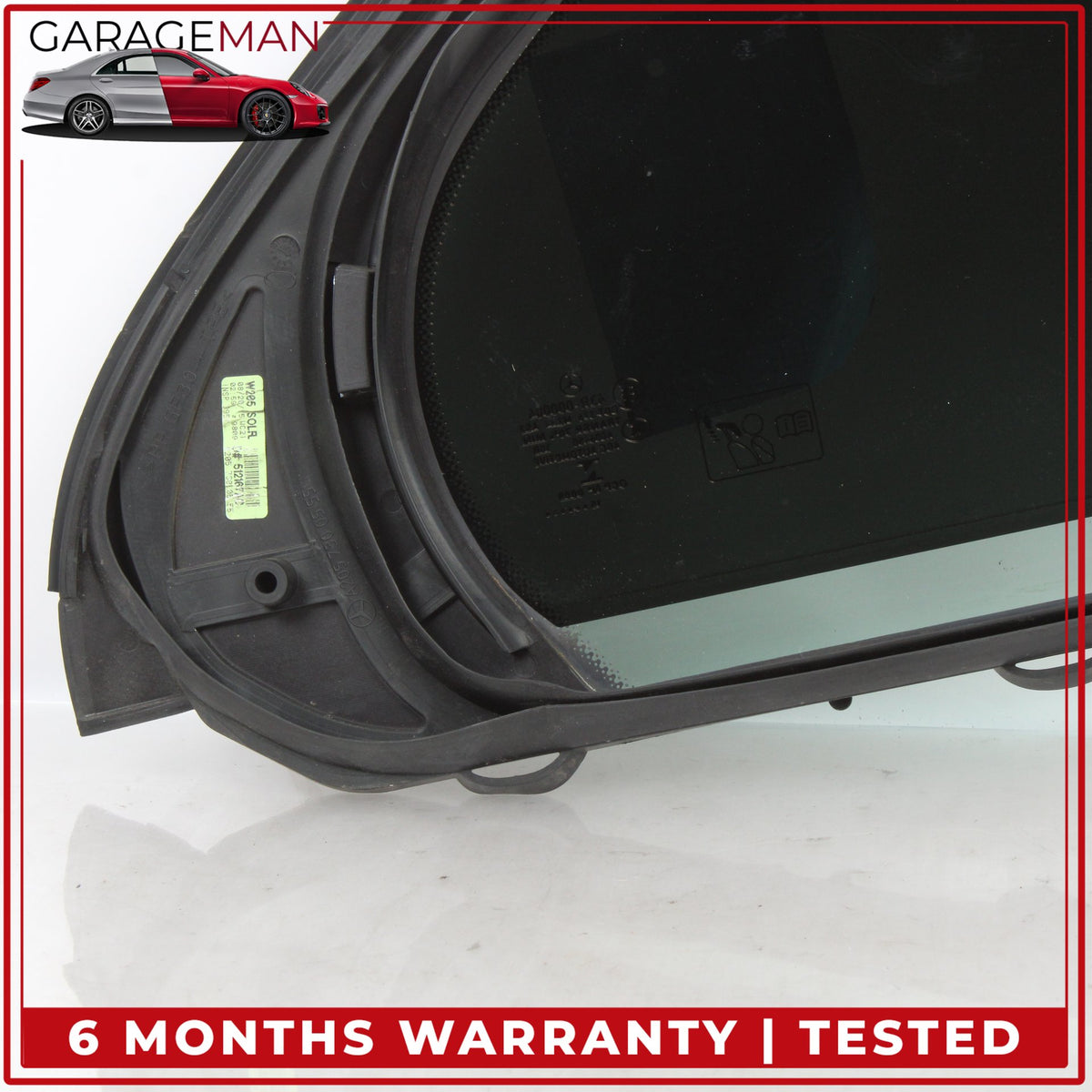 2015-2021 Mercedes-Benz C300 W205 Rear Left Door Fixed Window Glass A2057300555 OEM
