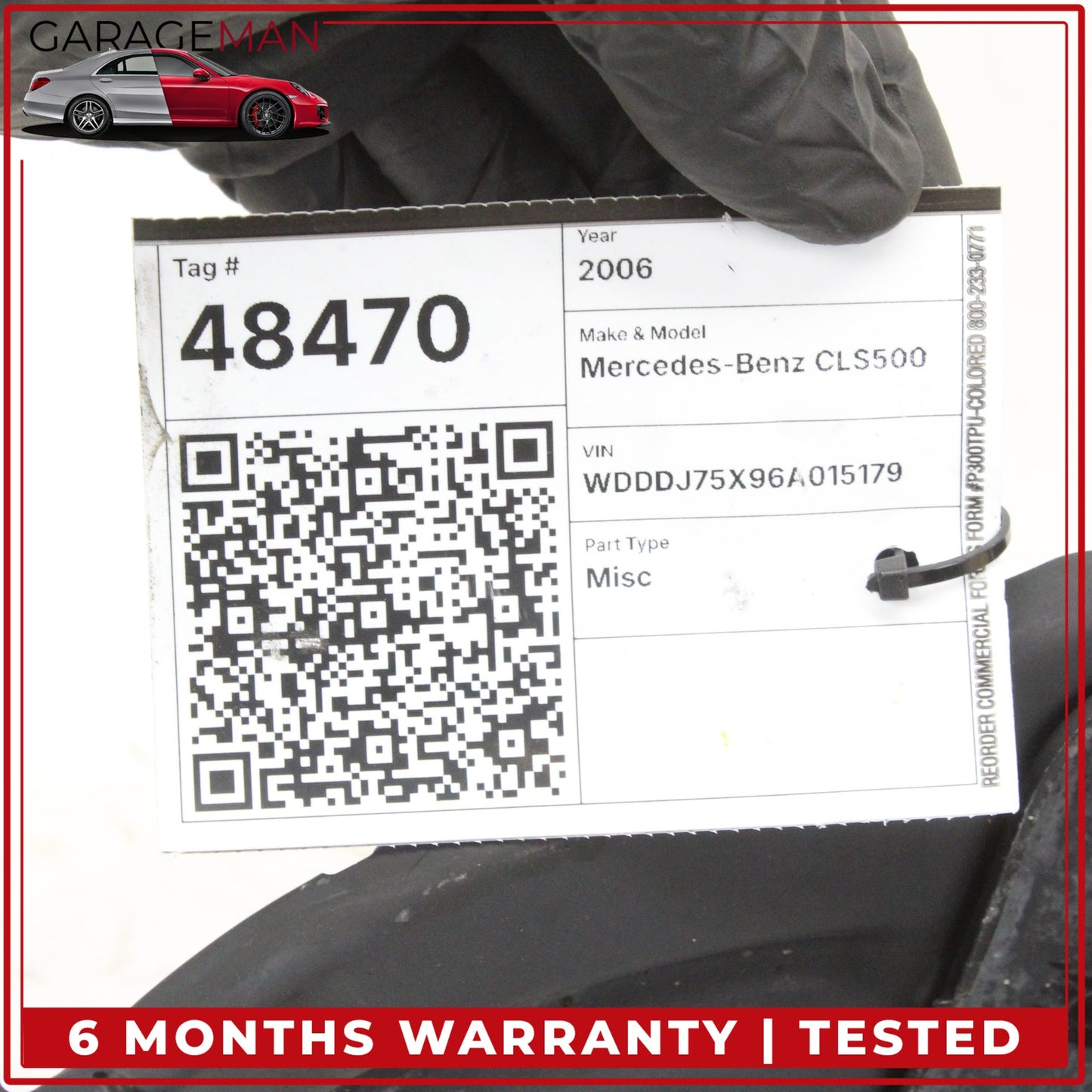 2006-2011 Mercedes-Benz CLS500 W219 RWD Front Right Reinforcement Rail Bracket 2196200295 OEM