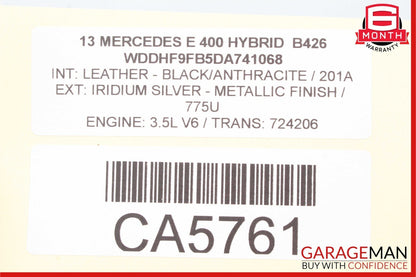 10-13 Mercedes W212 E550 E400 Seat Belt Front Left Driver Side Black OEM