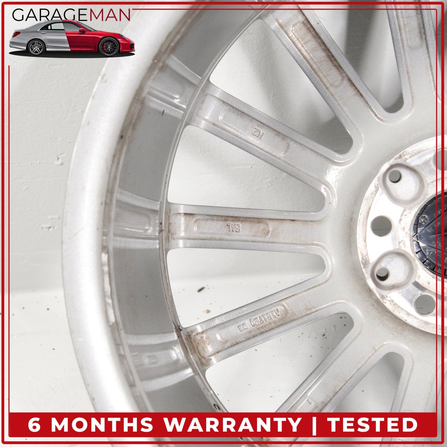 2015-2023 Mercedes W205 C300 Rear Side Wheel Rim 8.5JX19 H2 ET52 2054011400 OEM