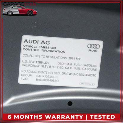 2009-2012 Audi A4 S4 Front Hood Bonnet Panel Meteor Gray Pearl 8K0823029D OEM