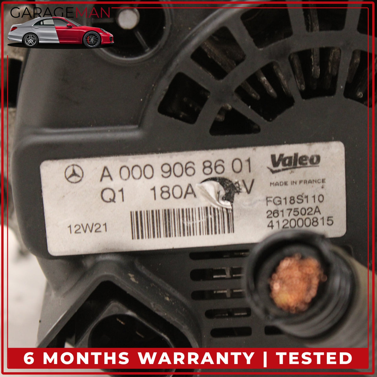 2011-2020 Mercedes C207 E550 Coupe Alternator Generator 180A 14V 0009068601 OEM