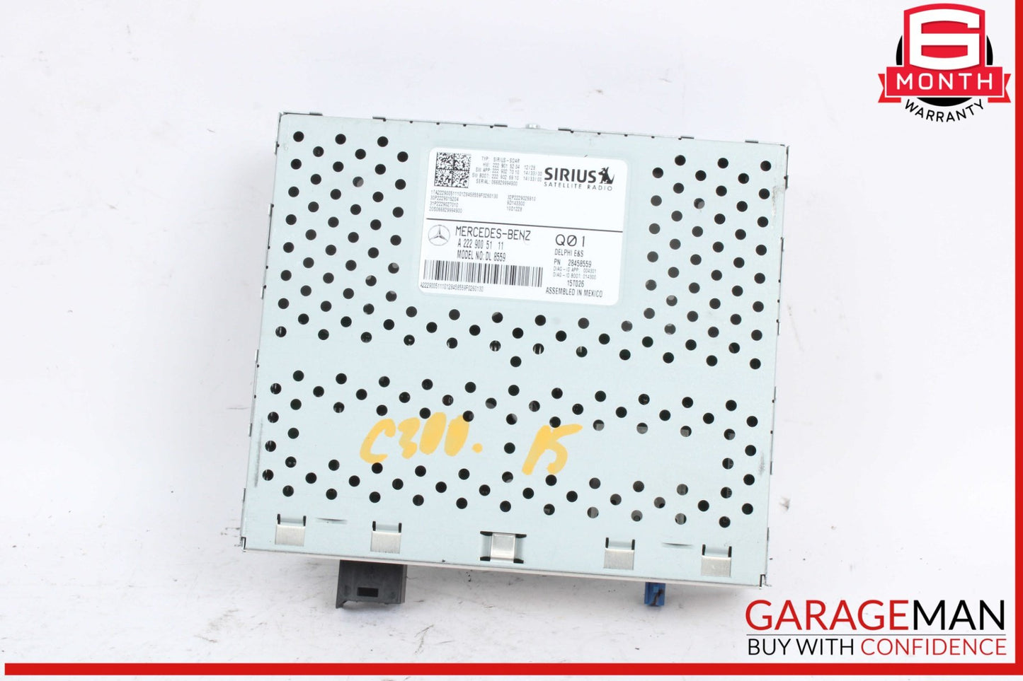 2015-2020 Mercedes-Benz C300 W205 Sirius Satellite Radio Receiver 2229005111