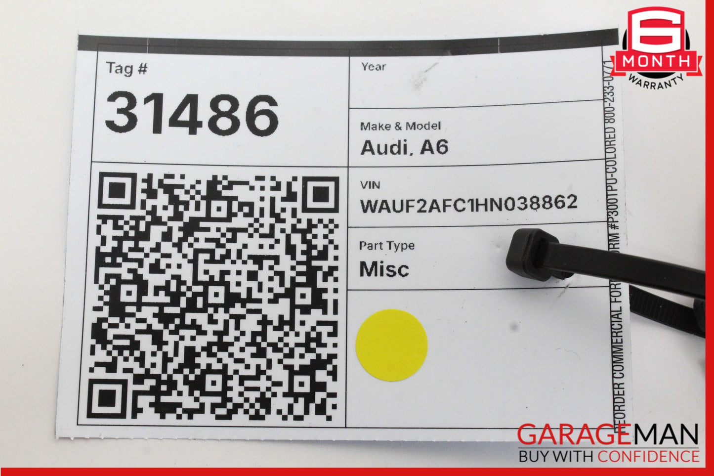 2012-2018 Audi A6 A7 Right Passenger Side Exterior Door Handle 4H0837886 OEM
