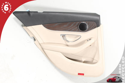 2015-2018 Mercedes W205 C350e C300 Rear Left Side Door Trim Panel 2057305301 OEM