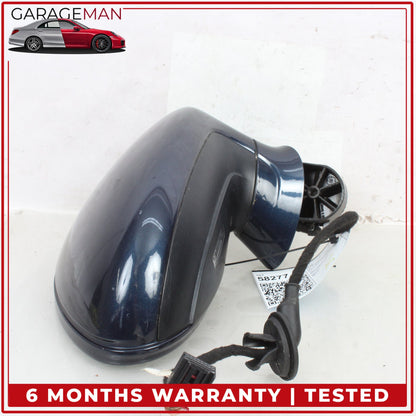 2010-2013 Porsche Panamera 970 Right Door Rear View Mirror Blue Metallic OEM