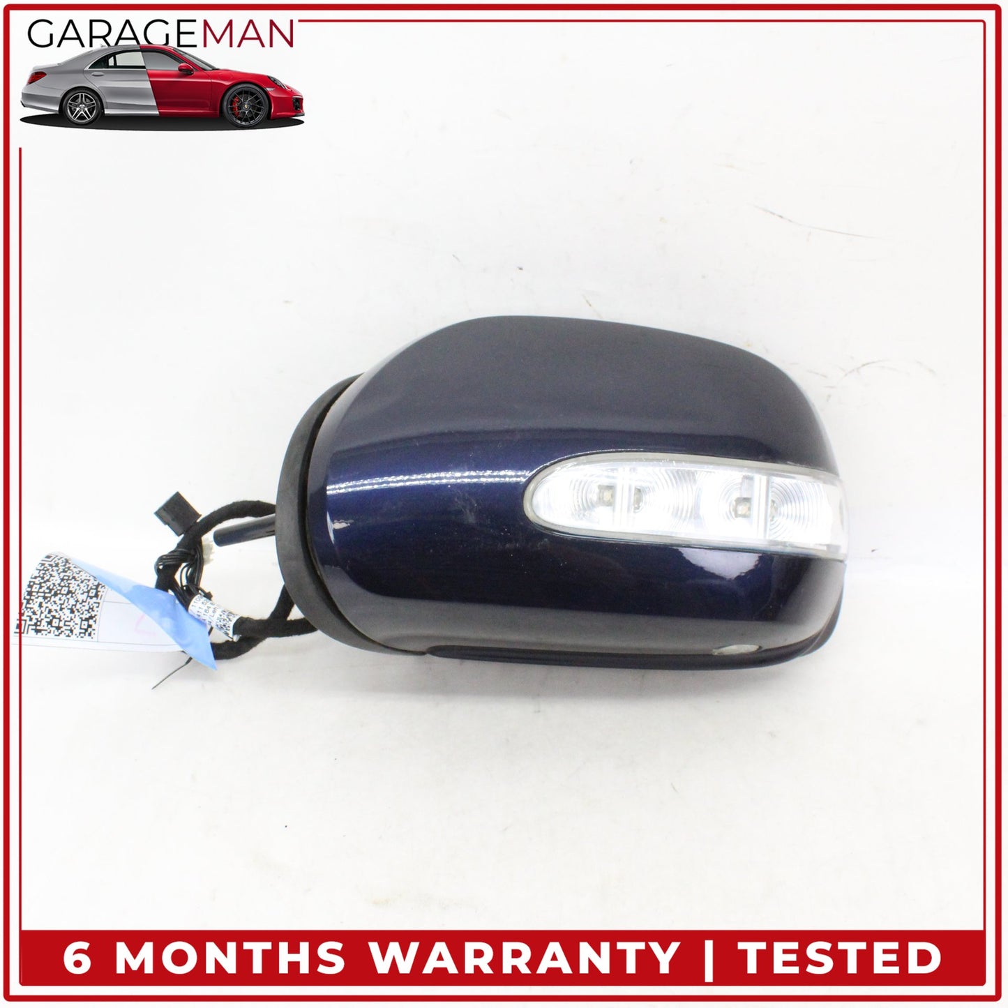 2007-2008 Mercedes X164 GL550 Front Left Side Door Rear View Mirror Blue OEM