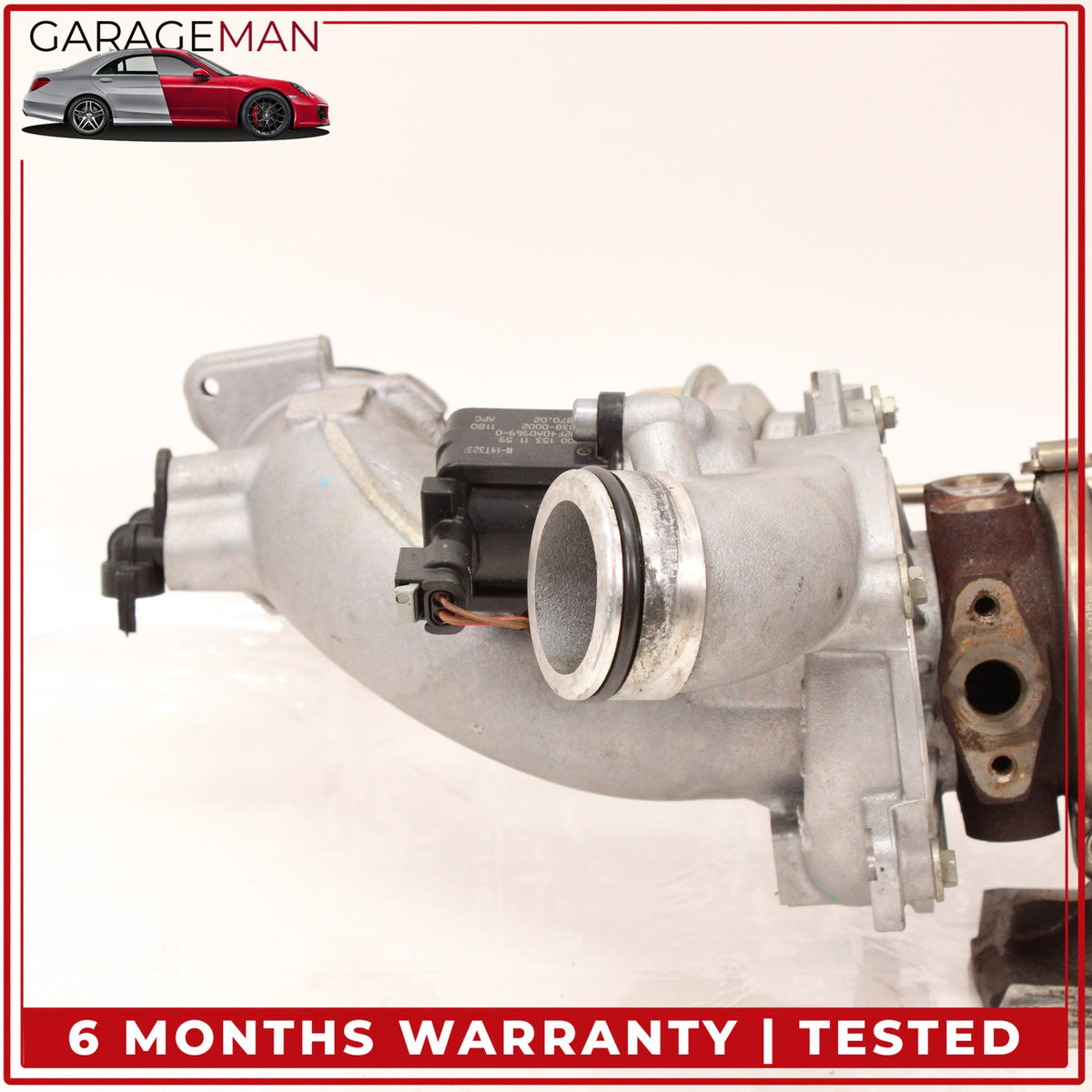 2014-2020 Mercedes W212 E400 M276 Left Turbocharger Turbo Charger Manifold OEM