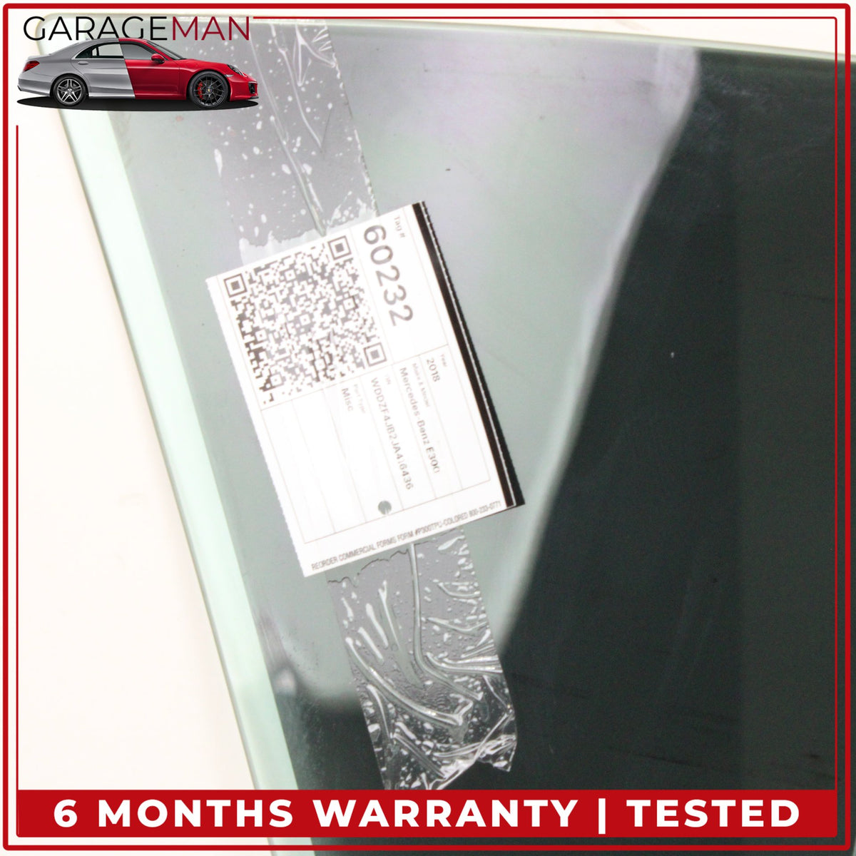 2017-2020 Mercedes W213 E300 Front Left Driver Side Door Window Glass OEM