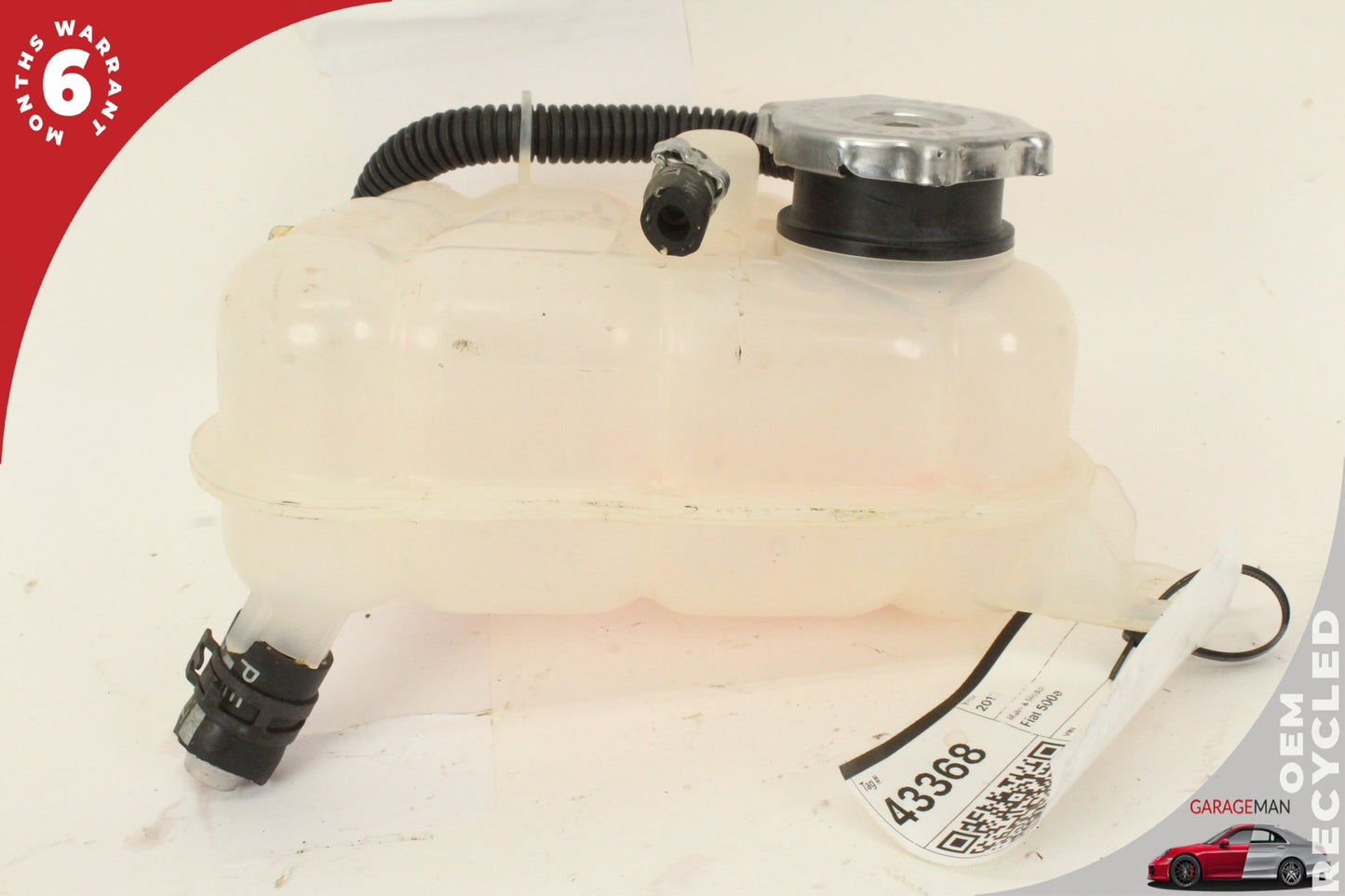 2012-2019 Fiat 500e Expansion Coolant Water Reservoir Tank 52126409AB OEM