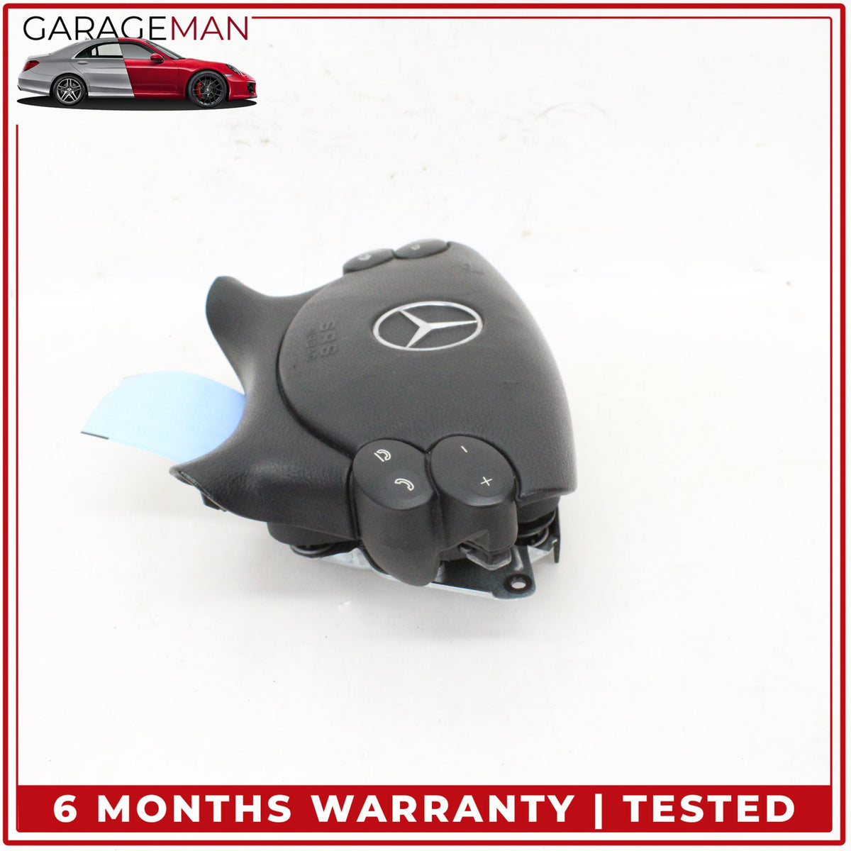 2003-2012 Mercedes W211 E350 Front Left Side Steering Wheel Airbag Black OEM