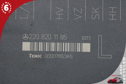 02-06 Mercedes-Benz S500 W220 Left Seat Control Module 2208201185 OEM