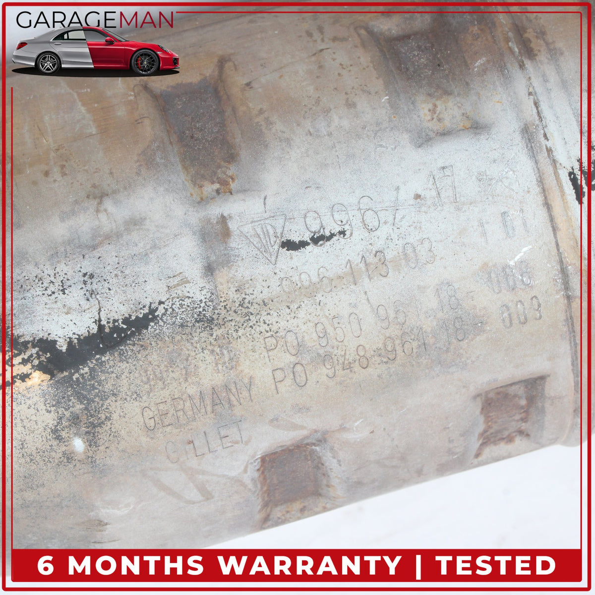 1999-2001 Porsche 911 Carrera 996 Left and Right Side Exhaust Downpipe Set OEM