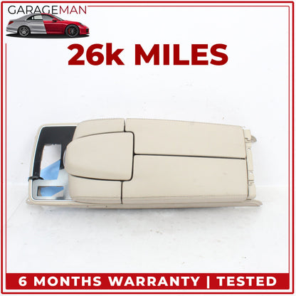 2014-2017 Mercedes C207 E400 Coupe Front Center Armrest Lid Cover Beige OEM