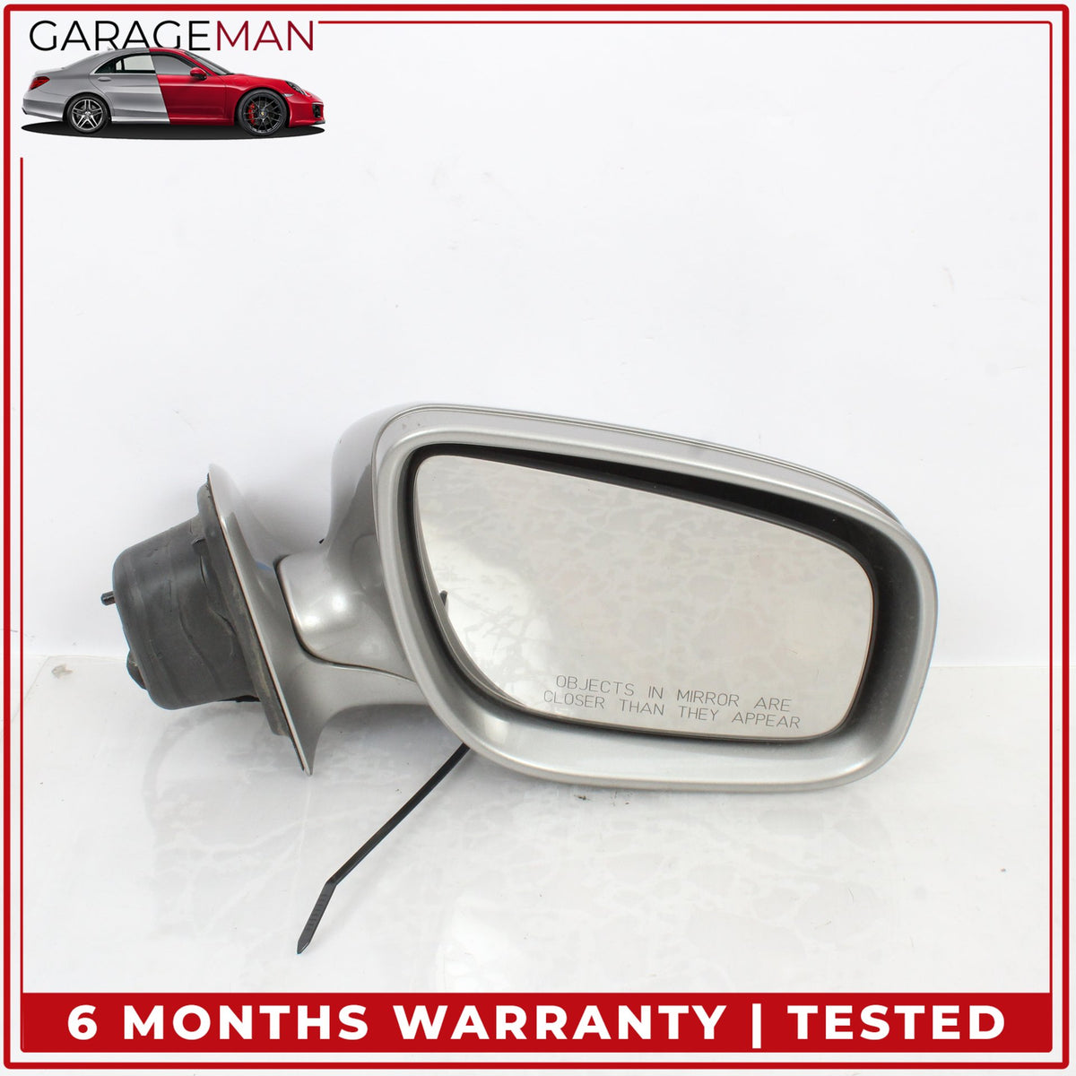2007-2009 Mercedes W211 E350 Right Door Rear View Mirror Silver Metallic OEM