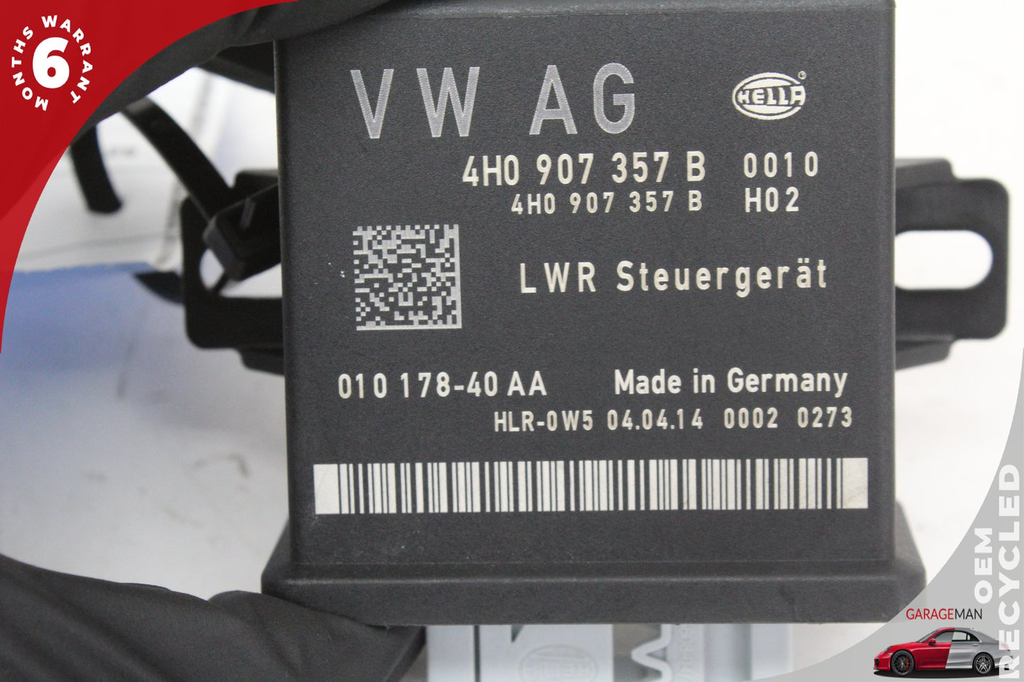 2012-2018 Audi A6 A7 Head Light Lamp Range Control Module 4H0907357B OEM