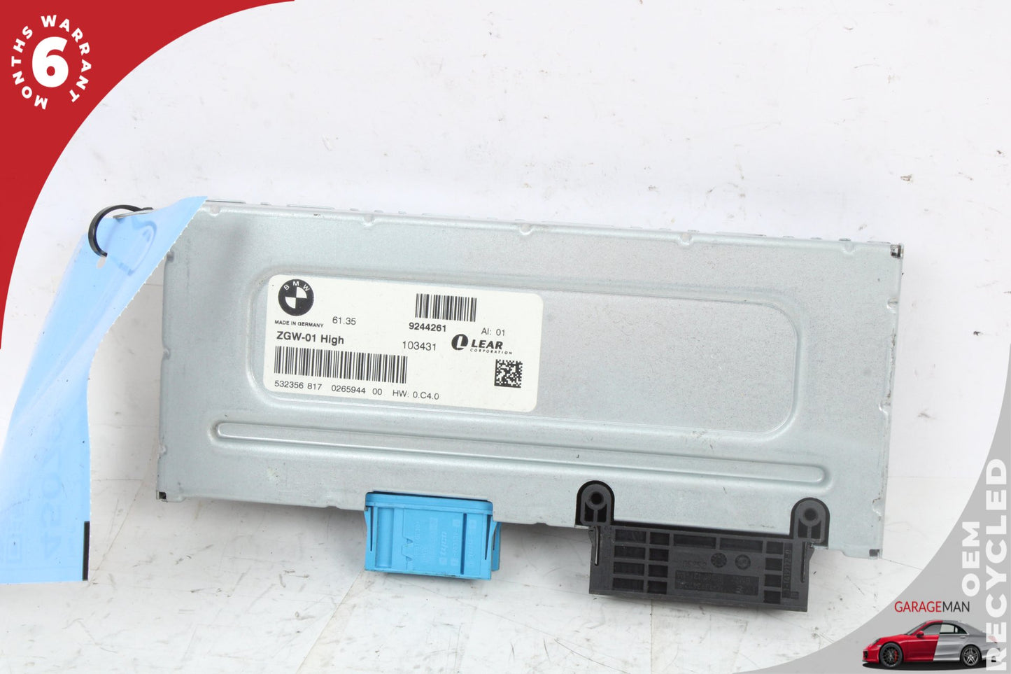 2011-2016 BMW 528i 530i F10 Central Gateway Control Module Unit 9244261 OEM