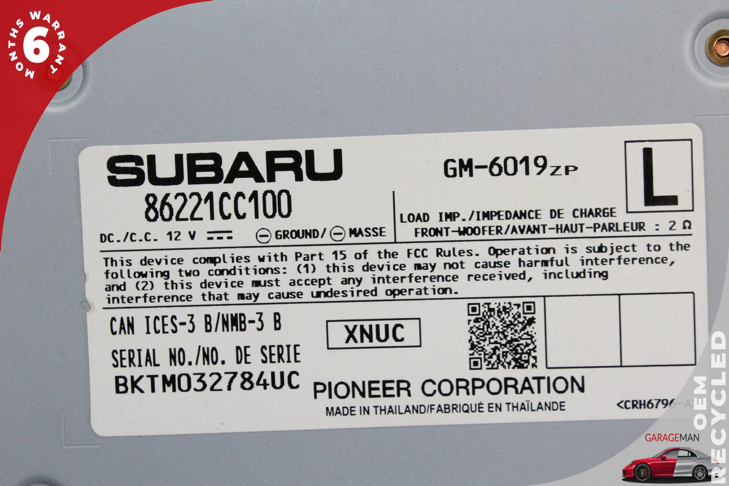 2022-2025 Subaru BRZ Toyota GR86 Audio Radio Sound Amplifier AMP 86221CC100 OEM
