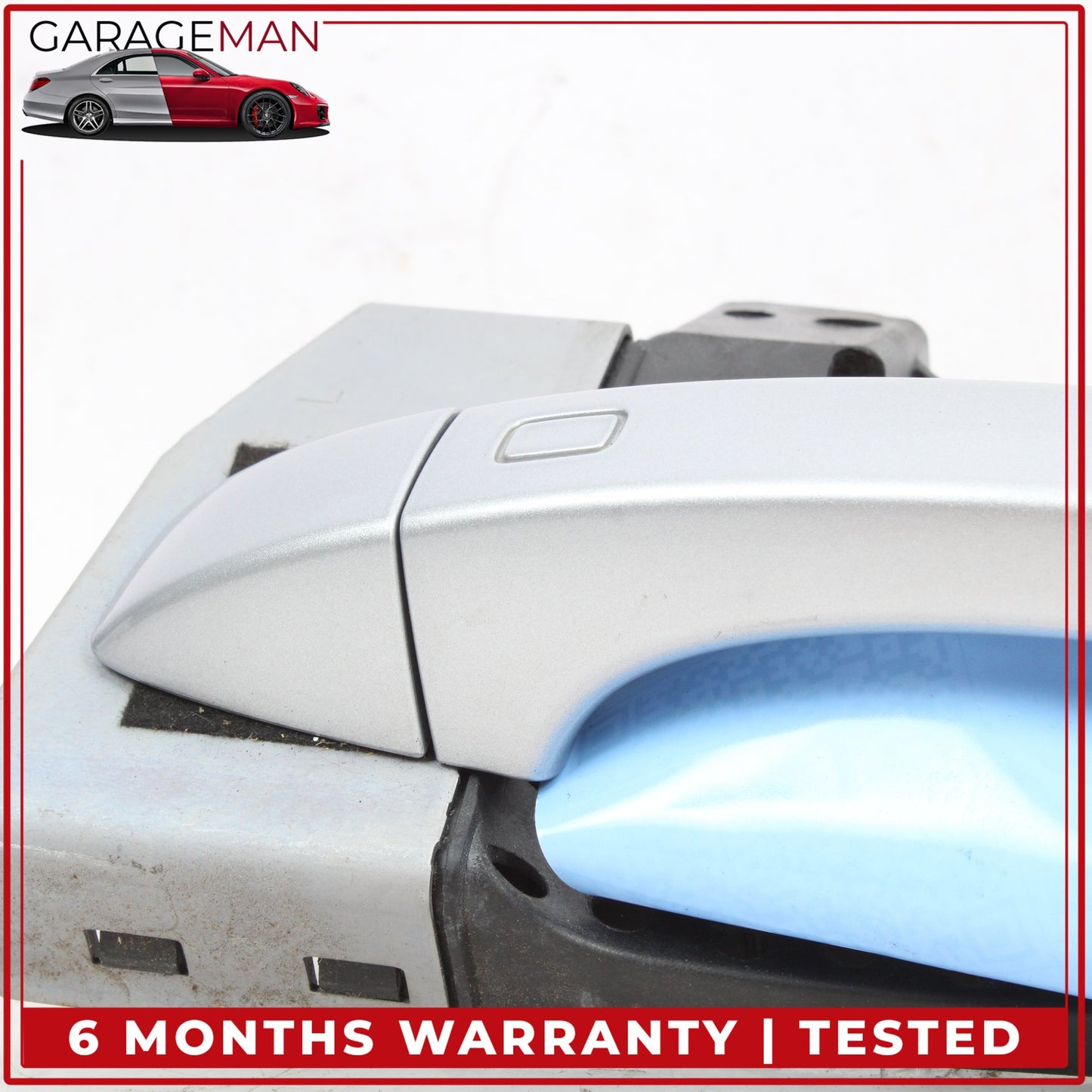 2017-2024 Audi Q7 Front Left Side Exterior Door Handle Silver 4M1837885A OEM