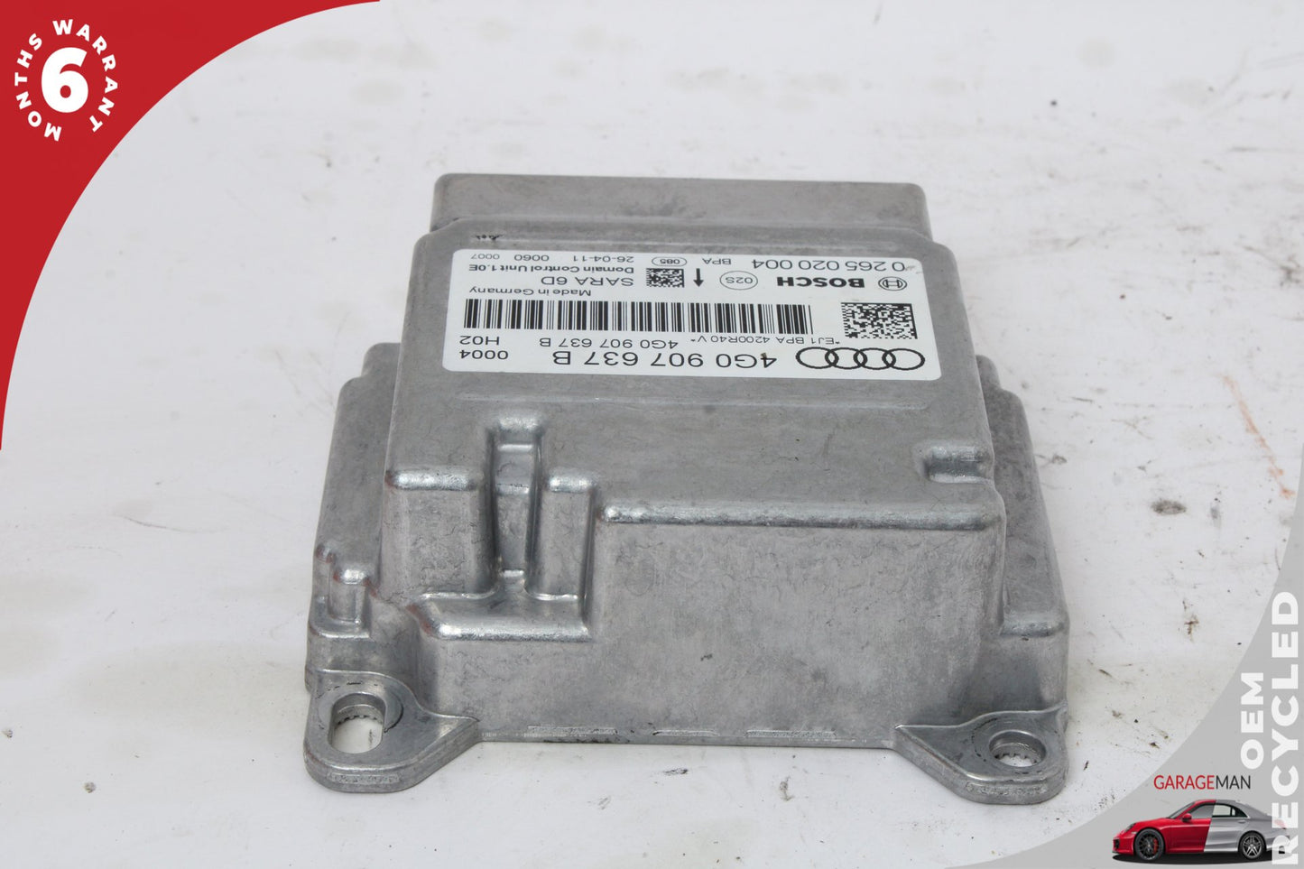 12-18 Audi A6 C7 Yaw Rate Speed Control Module 4G0907637B Genuine
