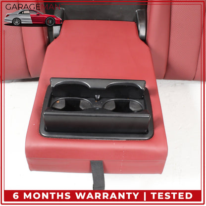 2019-2025 BMW 330i Rear Left and Right Upper Seat Cushion w/ Arm Rest Red OEM