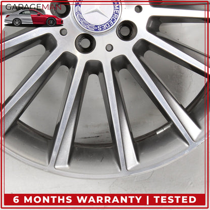 2015-2023 Mercedes W205 C300 Rear Side Wheel Rim 8.5JX19 H2 ET52 2054011400 OEM