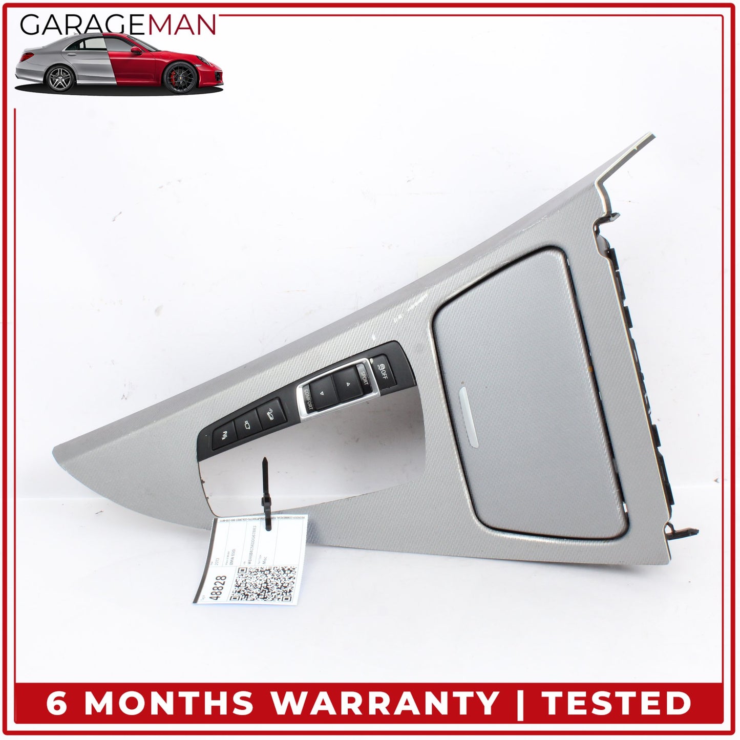 2012-2019 BMW 650i F06 Front Center Console Trim Cover w/ Switches 9197227 OEM