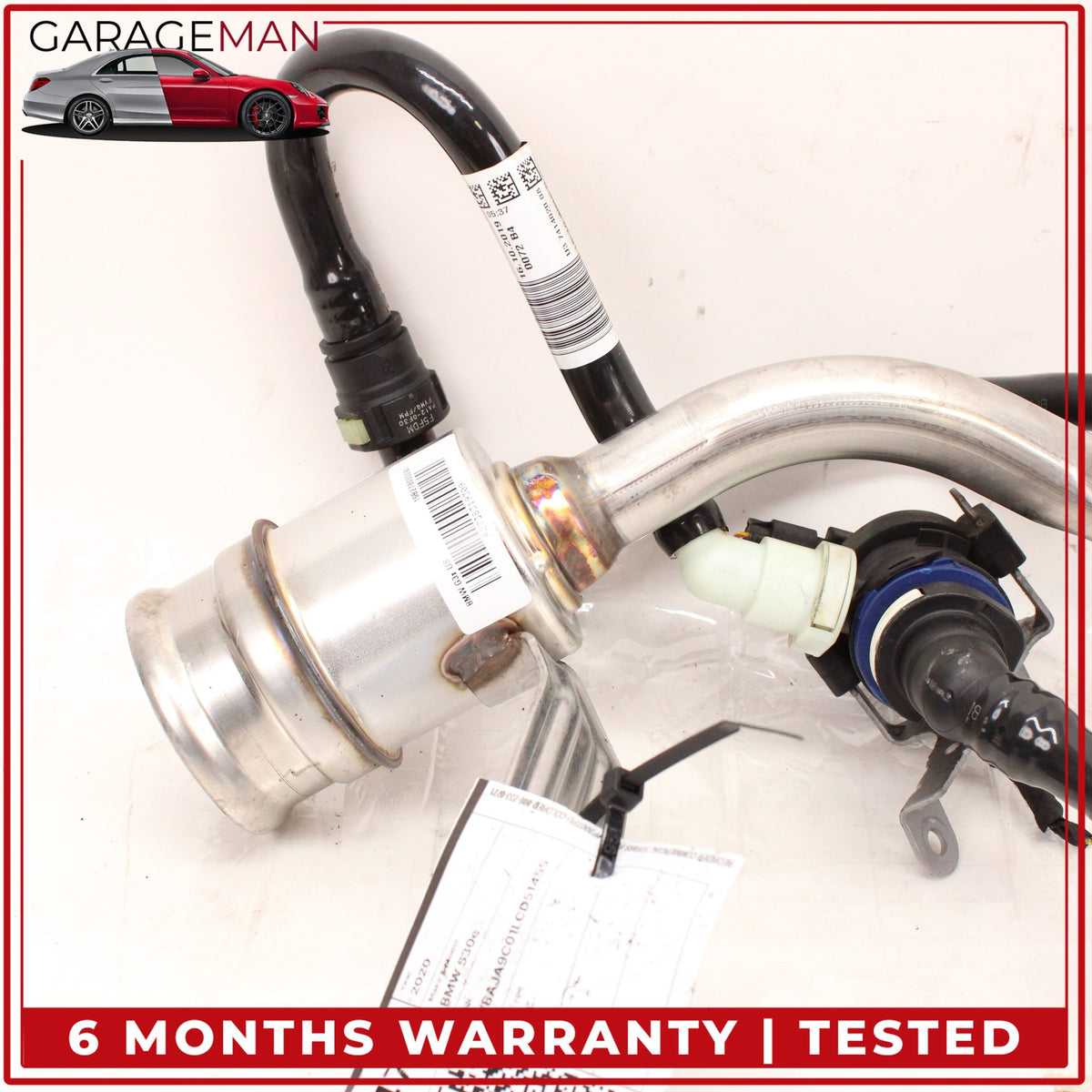 2018-2020 BMW 530e G30 Fuel Gas Filler Pipe Hose Line 7383193 7414020 OEM