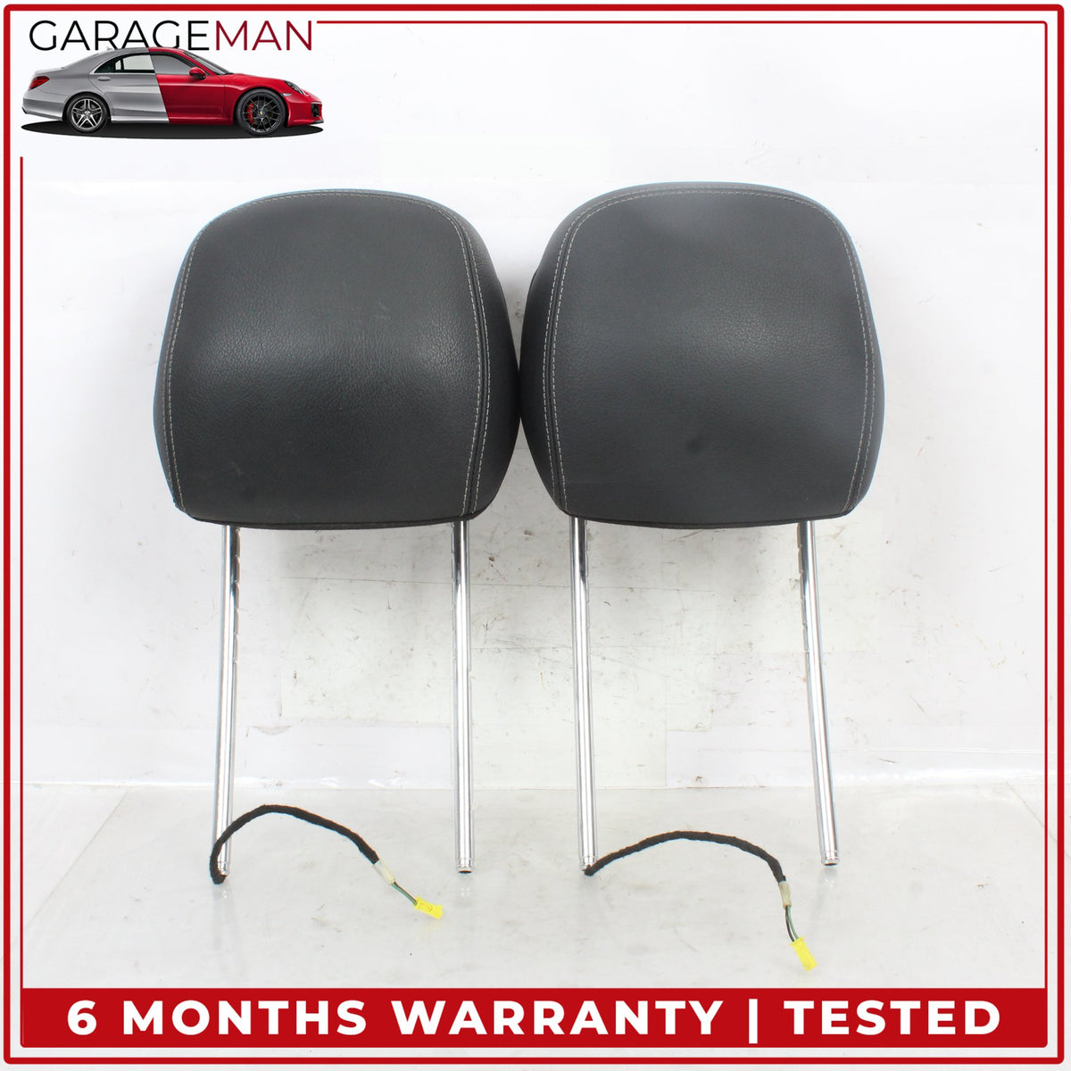 2010-2017 Mercedes C207 E550 Coupe Front Left and Right Seat Headrest Black OEM