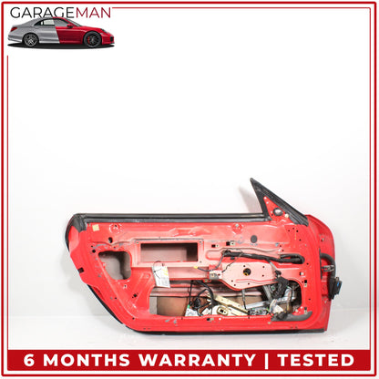 1997-2005 Porsche 911 996 Front Left Driver Side Door Shell Red 99653101104 OEM