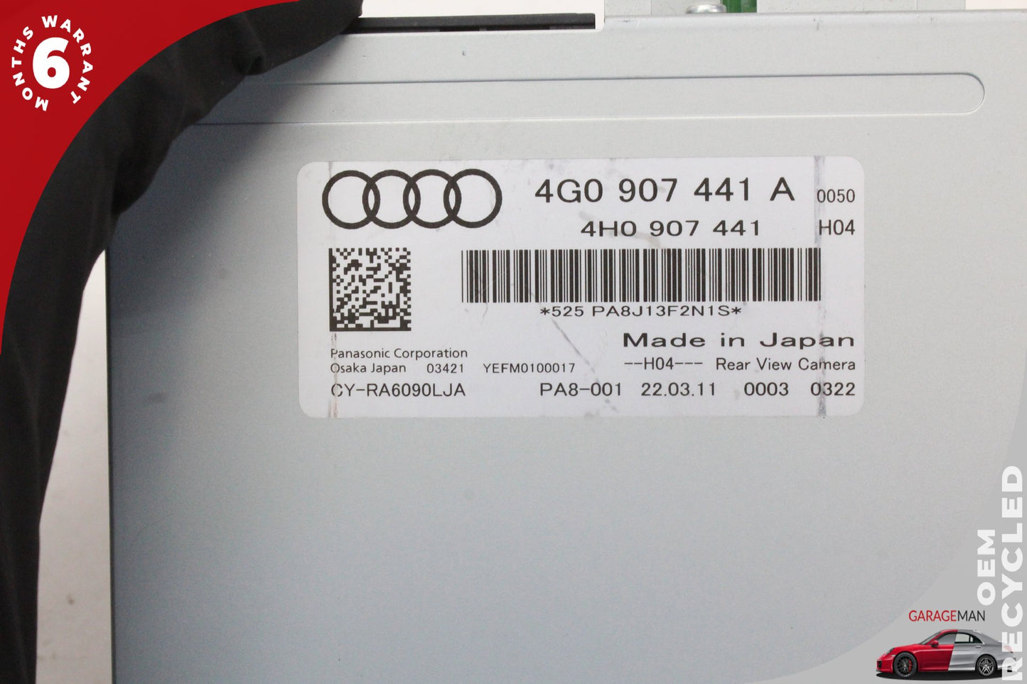 2012-2018 Audi A7 A6 S7 Rear Trunk Camera Control Module Unit 4G0907441A OEM