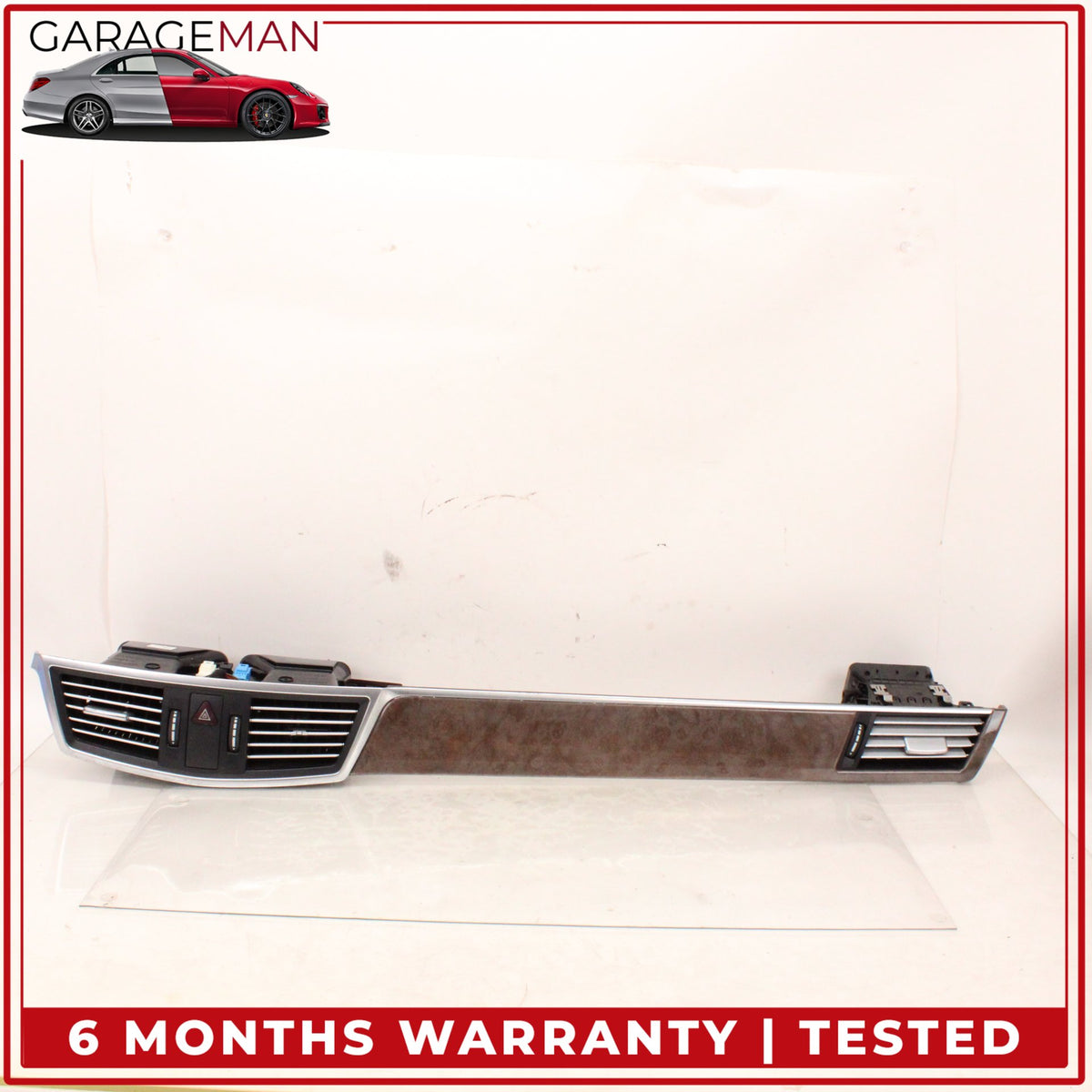 2010-2013 Mercedes W212 E350 Front Dashboard AC A/C Air Vent Wood Panel OEM