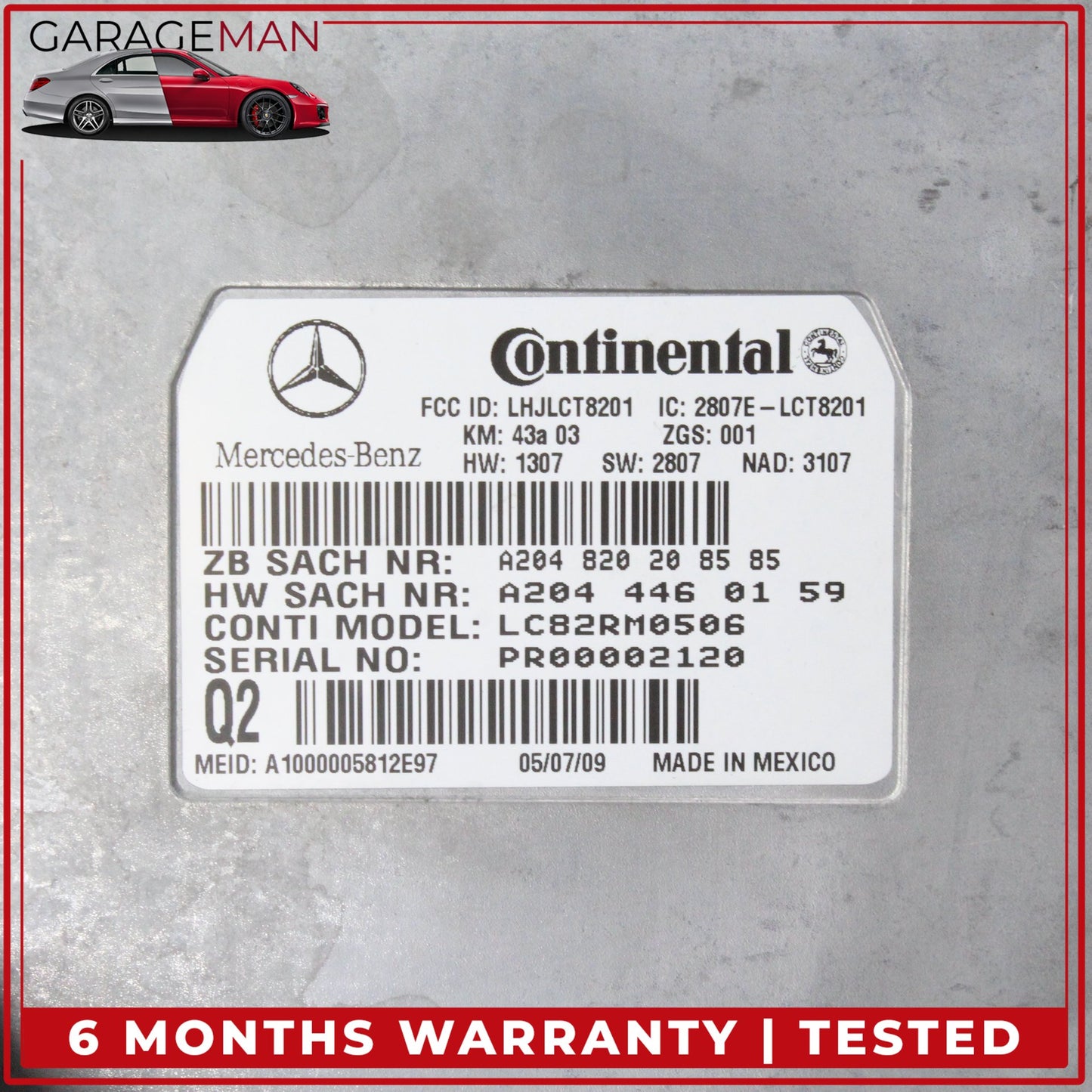 2006-2014 Mercedes W219 CLS550 Voice Communication Control Module 2048208585 OEM