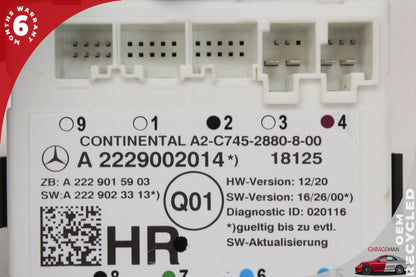 16-19 Mercedes W205 C350e C300 Rear Right Side Door Control Module OEM