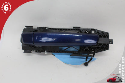 2015-2020 Audi A3 S3 RS3 Rear Right Side Exterior Door Handle Blue 8V0839885 OEM